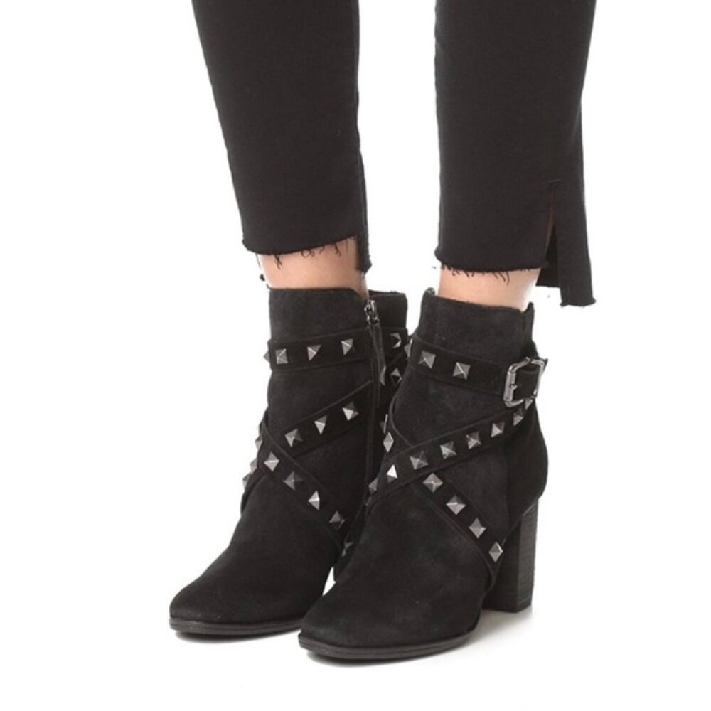 Schutz Boots in Black Suede Lather size 8